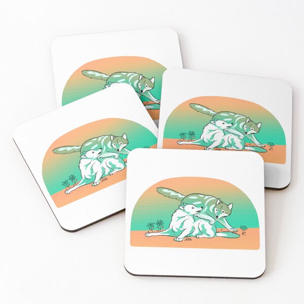 Item preview, Two Wolves Desert Retro designed and sold by jastinamor.