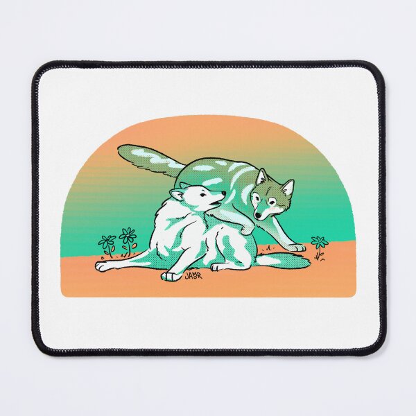 Item preview, Two Wolves Desert Retro designed and sold by jastinamor.