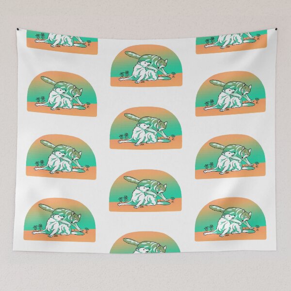 Item preview, Two Wolves Desert Retro designed and sold by jastinamor.