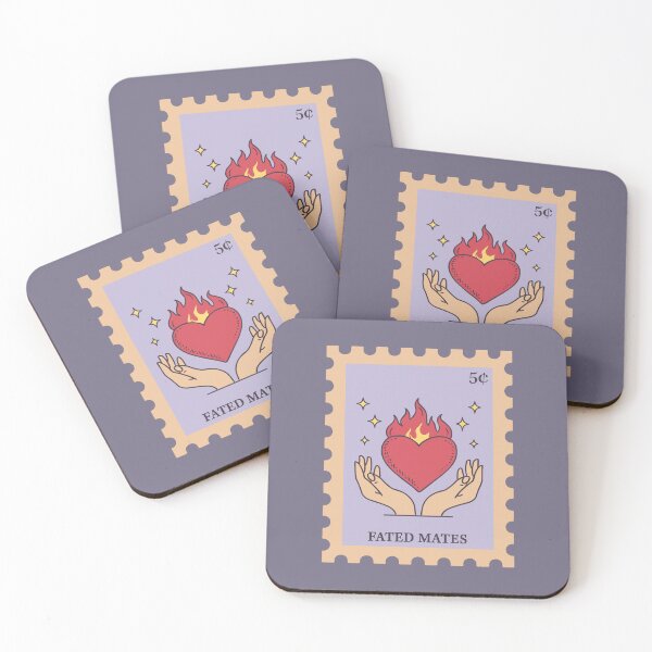 Item preview, Stamp Fated Mates Romance Book Club Fantasy Book Trope designed and sold by BookWishEra.