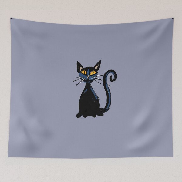 Item preview, black cat scribble designed and sold by kobyakov.
