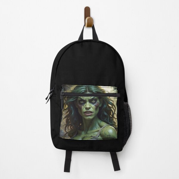 Item preview, Green Mutant Alien Superhero Zombie Woman designed and sold by TheArtOfPat.