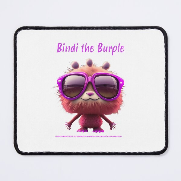 Item preview, Bindi the Burple designed and sold by Migraine Australia.