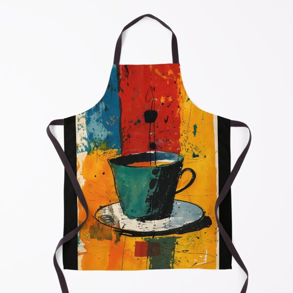 Item preview, Dynamic Java Splash - Stylized Coffee Cup with Vibrant Fusion of Colors and Forms designed and sold by OlfactoART Studio.