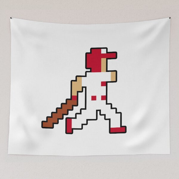 Item preview, Cincinnati Retro Pixel Baseball Player designed and sold by Bo-Bros-Tees.