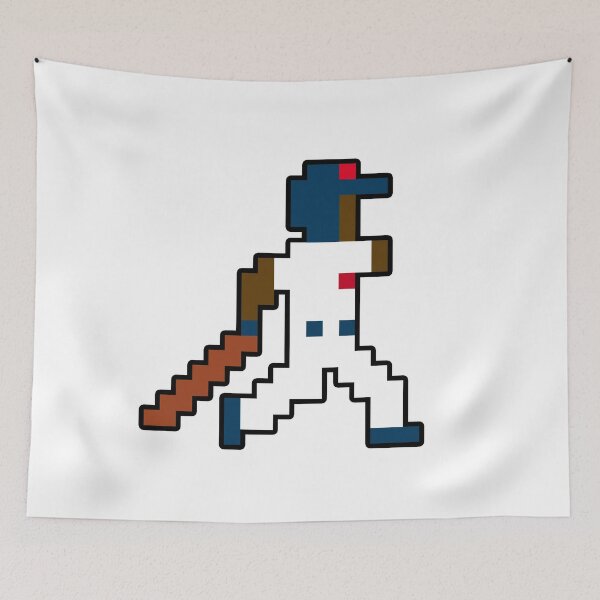 Item preview, Cleveland Retro Pixel Baseball Player designed and sold by Bo-Bros-Tees.