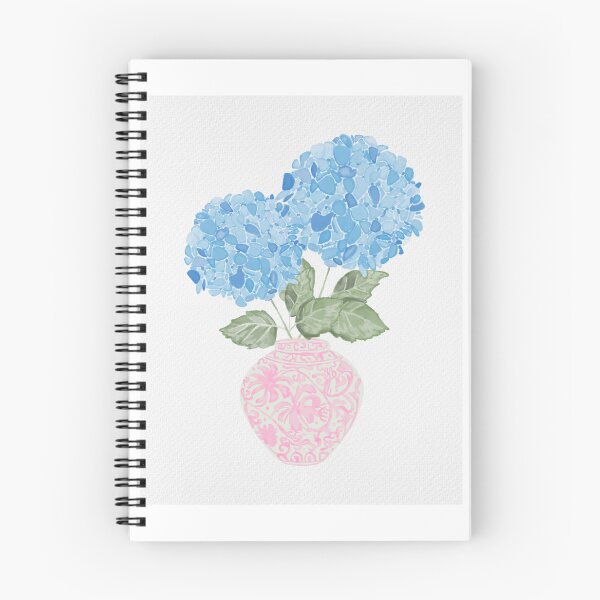 Item preview, Watercolor Hydrangeas in Pink Ginger Vase  designed and sold by Kate Boone.