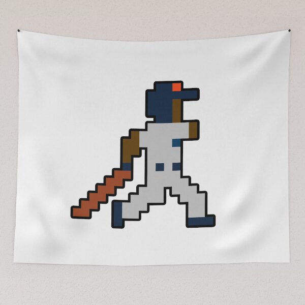 Item preview, Detroit Retro Pixel Baseball Player designed and sold by Bo-Bros-Tees.