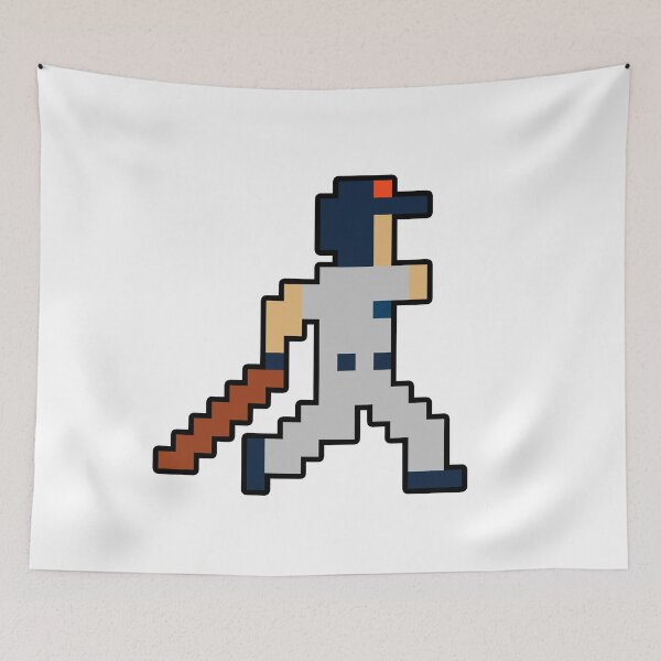 Item preview, Detroit Retro Pixel Baseball Player designed and sold by Bo-Bros-Tees.