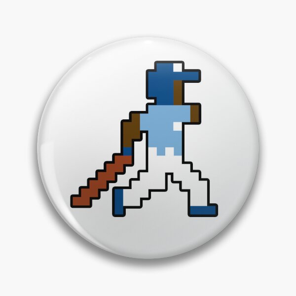 Artikelvorschau, Kansas City Retro Pixel Baseballspieler entworfen und verkauft von Bo-Bros-Tees.