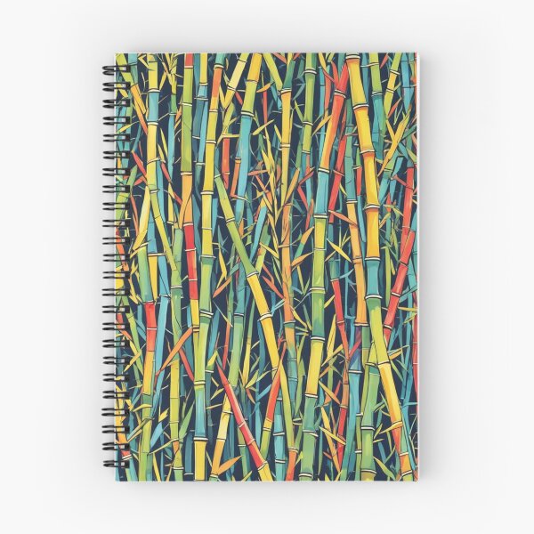 Item preview, Abstract Colorful Bamboo Pattern designed and sold by calibrit.