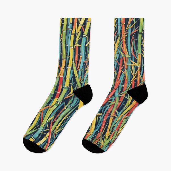 Item preview, Abstract Colorful Bamboo Pattern designed and sold by calibrit.