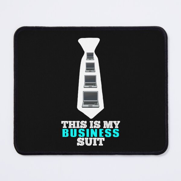 Item preview, This Is My Business Suit Funny Laptop Tie designed and sold by SharpThreadZ.