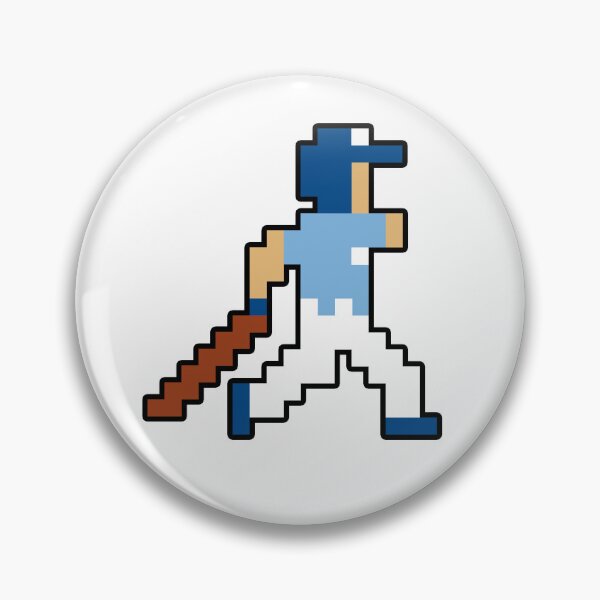 Artikelvorschau, Kansas City Retro Pixel Baseballspieler entworfen und verkauft von Bo-Bros-Tees.