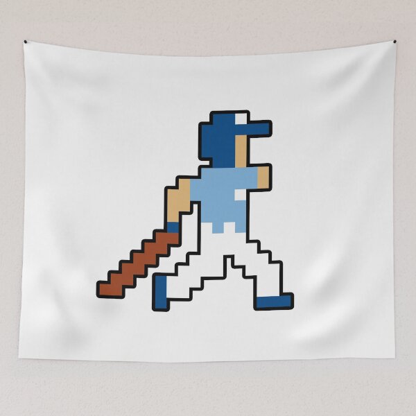 Item preview, Kansas City Retro Pixel Baseball Player designed and sold by Bo-Bros-Tees.