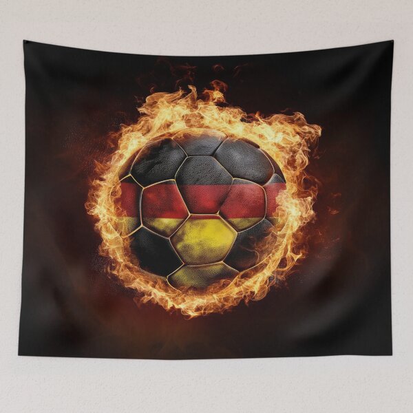 Item preview, Burning football Germany III designed and sold by Wiesława Smolińska.