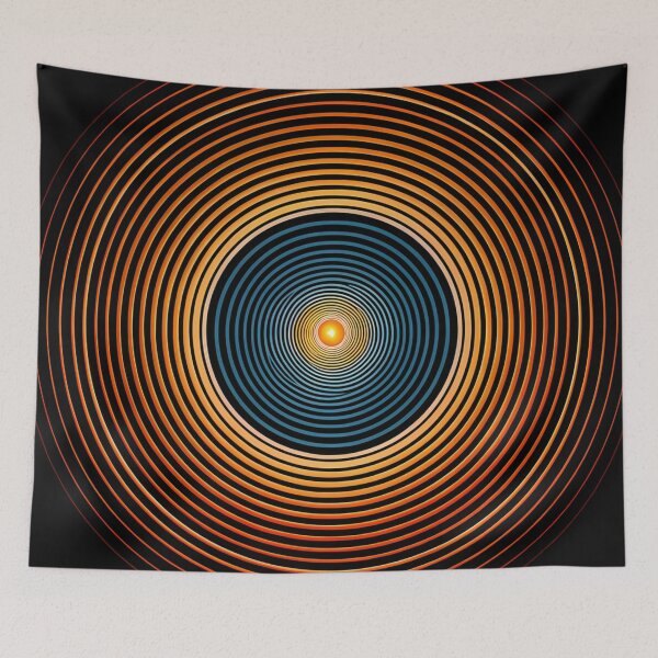 Item preview, Concentric Circular Patterns in Gradient Colors designed and sold by aminz4.