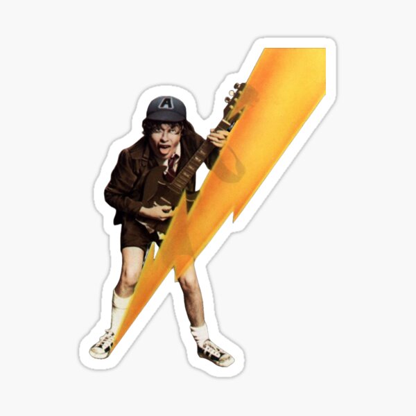 Artikel-Vorschau von Angus Young-Gitarrist, designt und verkauft von PlanetaDesigns.