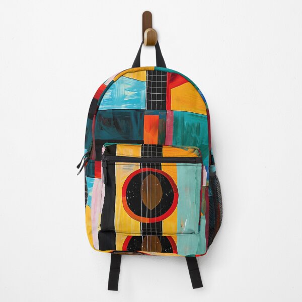 Item preview, Harmonious Vibrant Guitar Fusion- A Captivating Portrait of Musical Expression and Dynamic Movement designed and sold by OlfactoART Studio.