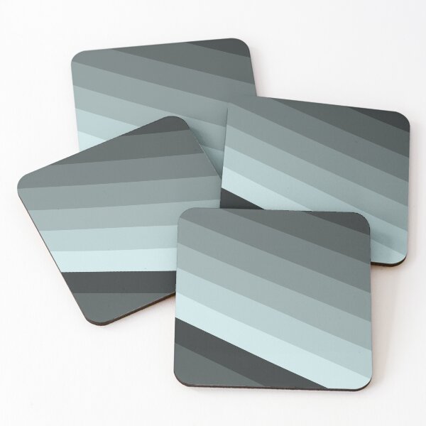 Item preview, Black To Grey Transition Diagonal Stripes Gradient Lines designed and sold by Alchemy-A-La-G.