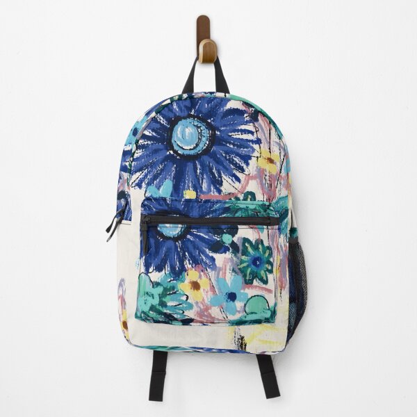Item preview, DSketch pastel blue sunflowers in yellow vase designed and sold by bekki smith.