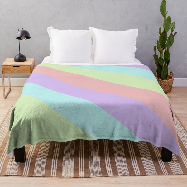 Item preview, Pastel Rainbow Transition Diagonal Stripes Gradient Lines designed and sold by Alchemy-A-La-G.