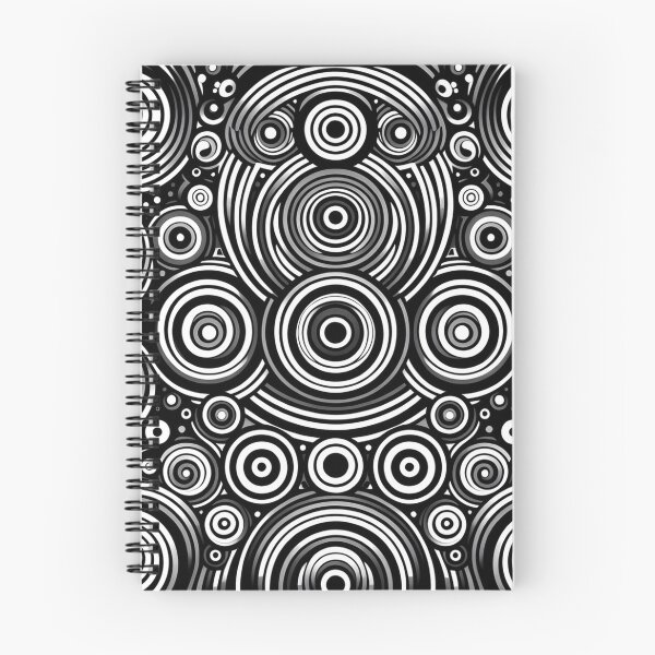 Item preview, Monochrome Vortex,a complex pattern consisting of numerous concentric circles designed and sold by aminz4.