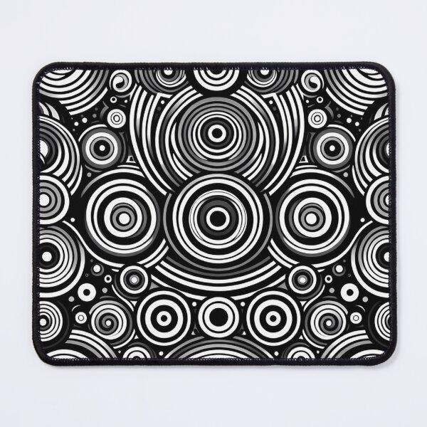 Item preview, Monochrome Vortex,a complex pattern consisting of numerous concentric circles designed and sold by aminz4.