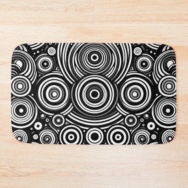 Item preview, Monochrome Vortex,a complex pattern consisting of numerous concentric circles designed and sold by aminz4.