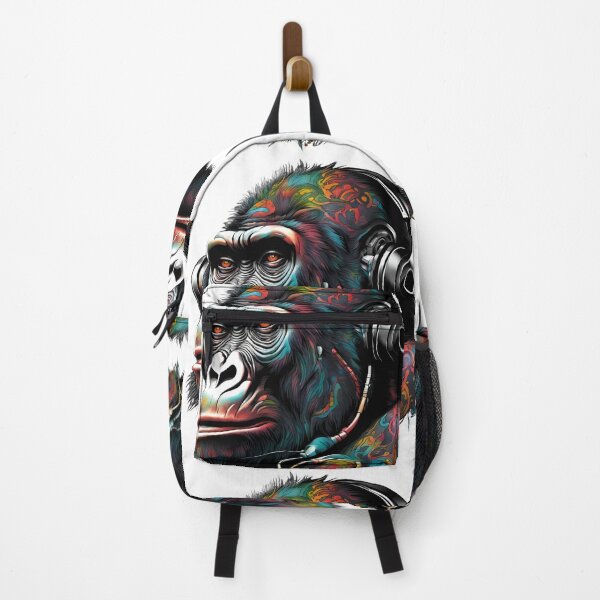 Item preview, Multi coloured tattoo steam punked Gorilla design - 4 on white background designed and sold by Elizabeth-Banks.