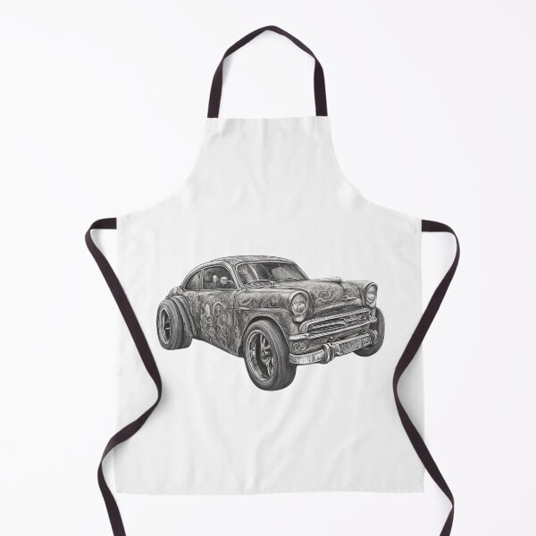 Item preview, Vintage Black and White Car | Classic Automotive Sketch | Nostalgic Art designed and sold by Epic--Art.