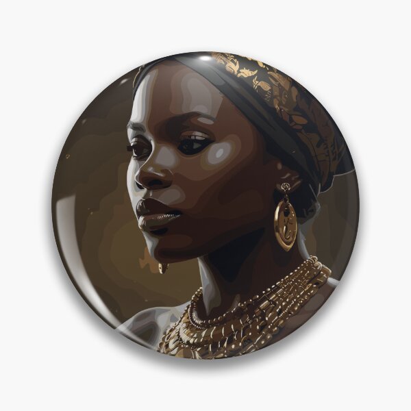 Item preview, painting of a woman with a turban and gold jewelry designed and sold by Teemajestic.
