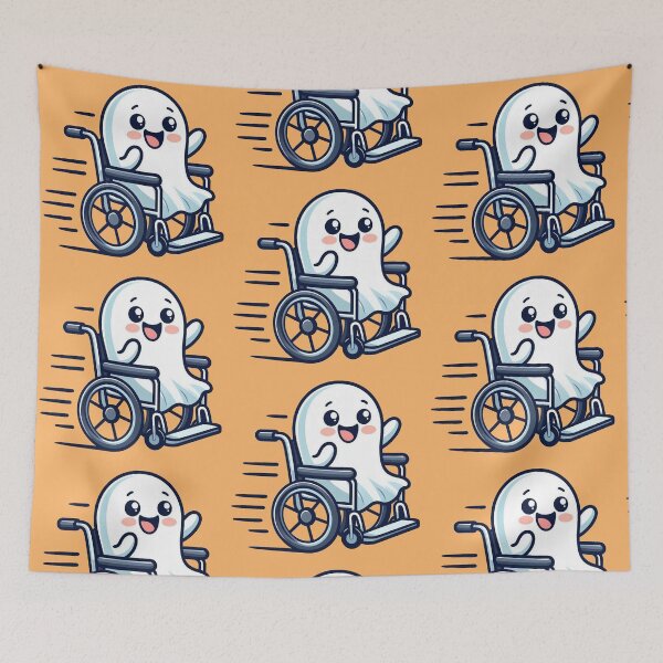 Item preview, Wheelchair user ghost designed and sold by Vkinsify.