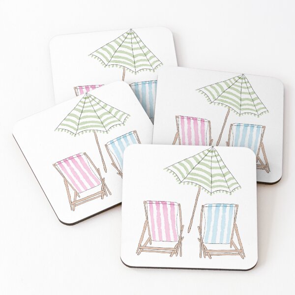 Item preview, Watercolor Beach Chairs  designed and sold by Kate Boone.