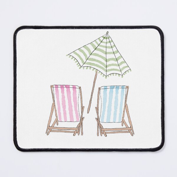 Item preview, Watercolor Beach Chairs designed and sold by Kate Boone.