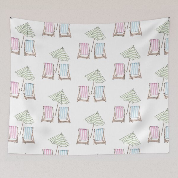 Item preview, Watercolor Beach Chairs  designed and sold by Kate Boone.