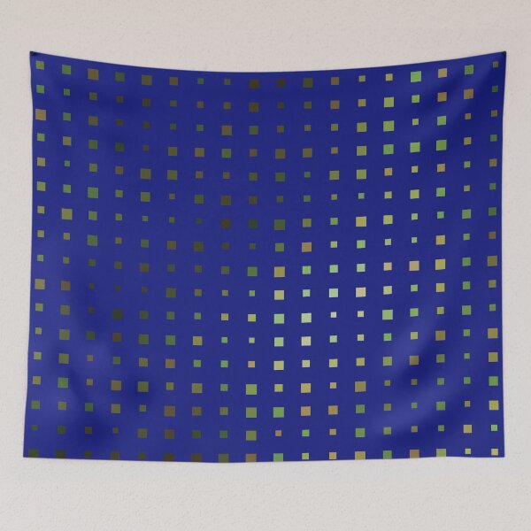 Item preview, Gradient Tones Square Grid On A Blue Backdrop designed and sold by Alchemy-A-La-G.
