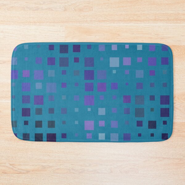 Item preview, Purple Gradient Tones Square Grid On Teal Backdrop designed and sold by Alchemy-A-La-G.