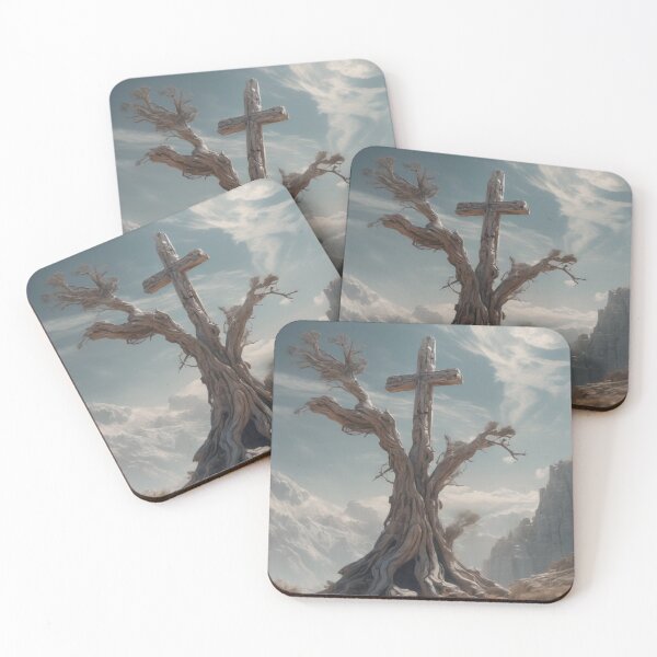 Item preview, Cross coming out of a dead tree designed and sold by SavvySojourner.
