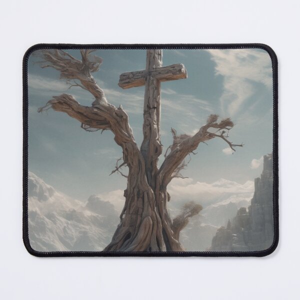 Item preview, Cross coming out of a dead tree designed and sold by SavvySojourner.