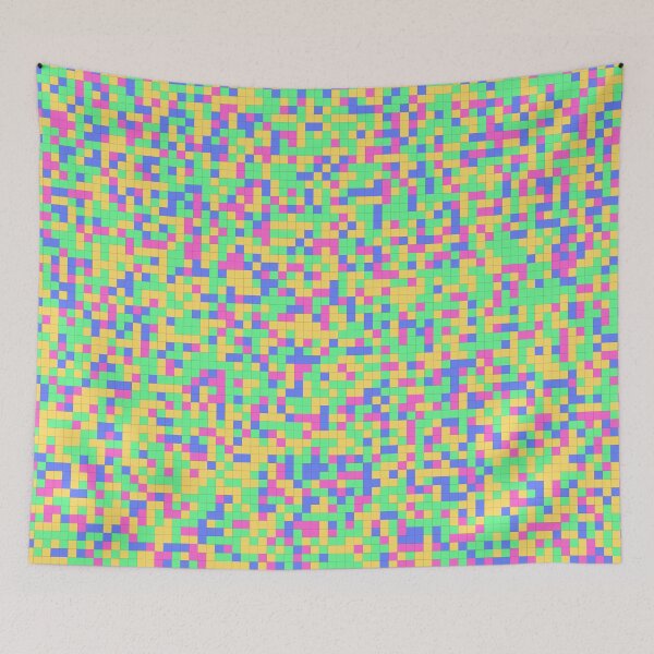 Item preview, Rainbow Multicolor Square Cubes Abstract Camo Pattern designed and sold by Alchemy-A-La-G.