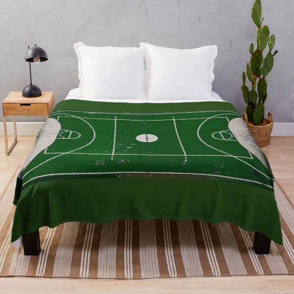 Item preview, Green Basketball Court Sports Team Fan Art designed and sold by Sharon Cummings Art.