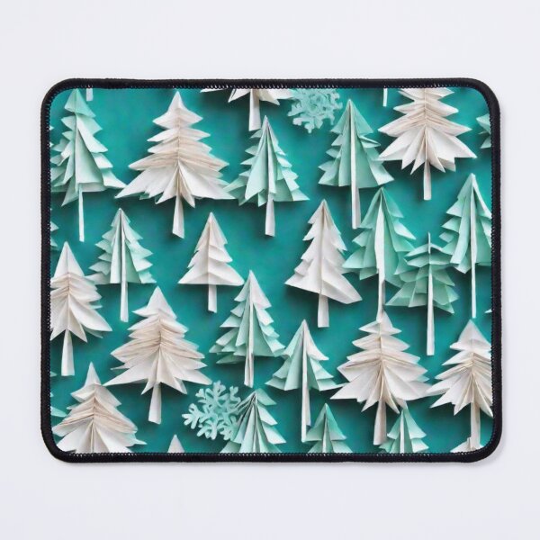 Item preview, Teal and White Christmas Trees designed and sold by scrappygrammy.