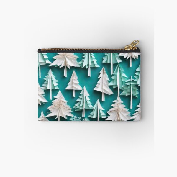 Item preview, Teal and White Christmas Trees designed and sold by scrappygrammy.
