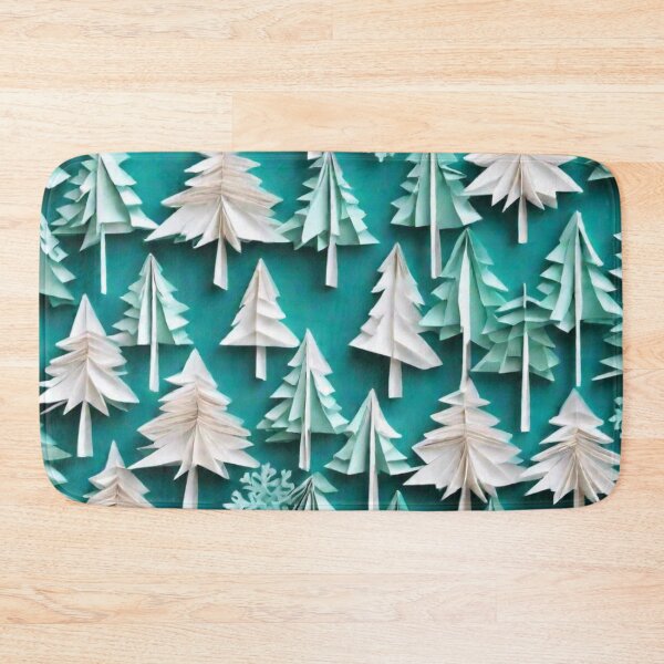 Item preview, Teal and White Christmas Trees designed and sold by scrappygrammy.