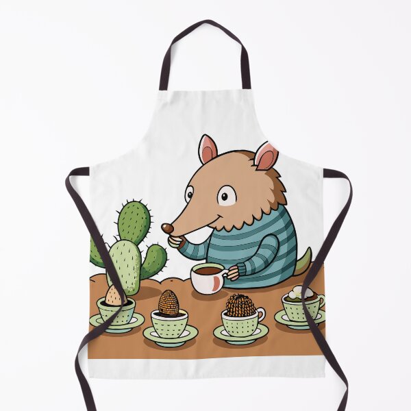 Item preview, Fluffy Armadillo Hosting a Tea Party designed and sold by omerfdln34.