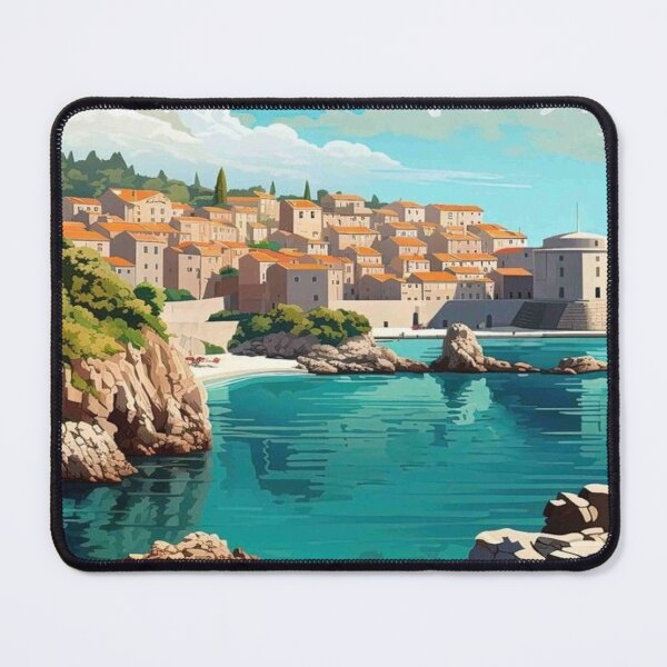 Item preview, Dubrovnik Croatia Vintage Travel and Tourism Advertising Print designed and sold by posterbobs.