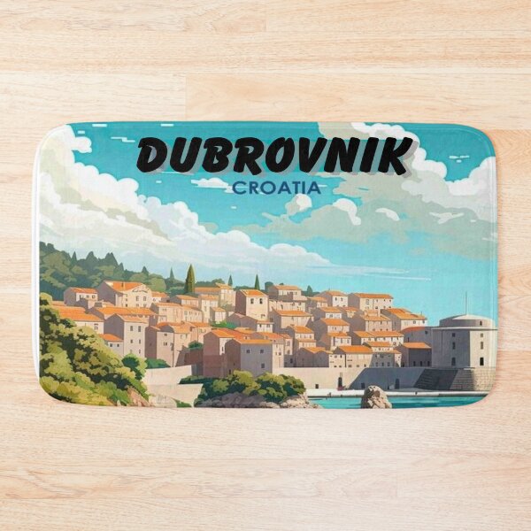 Item preview, Dubrovnik Croatia Vintage Travel and Tourism Advertising Print designed and sold by posterbobs.