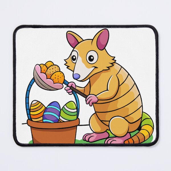 Item preview, Fluffy Armadillo Painting Easter Eggs designed and sold by omerfdln34.