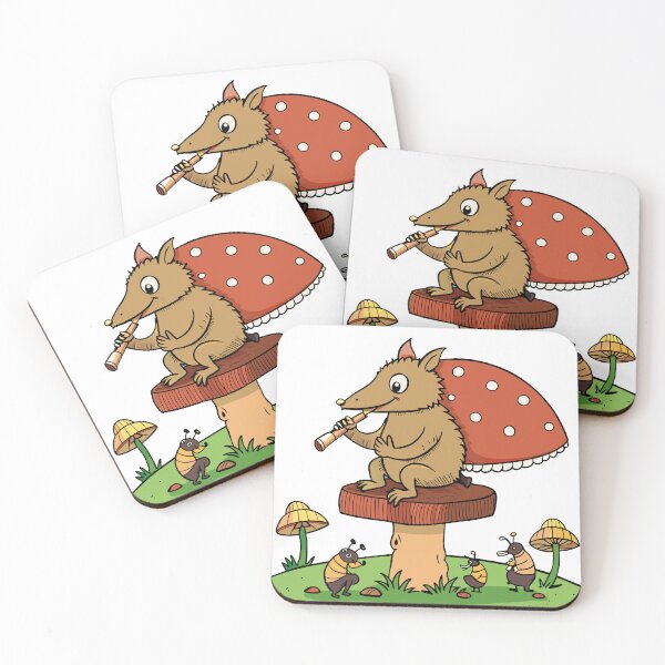 Item preview, Fluffy Armadillo Sitting on a Giant Mushroom designed and sold by omerfdln34.